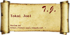 Tokai Joel névjegykártya